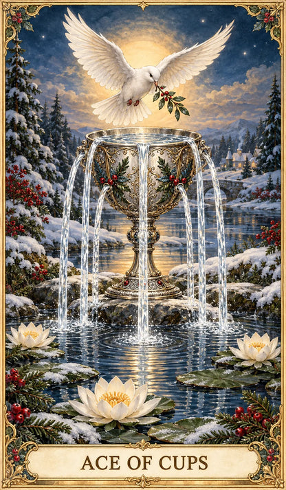 🔮 Yuletide Tarot Deck | 78 Festive Cards & A Guided 12-Day Holiday Ritual