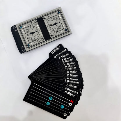 Guitar Chord Cards for Beginners (15 cards)