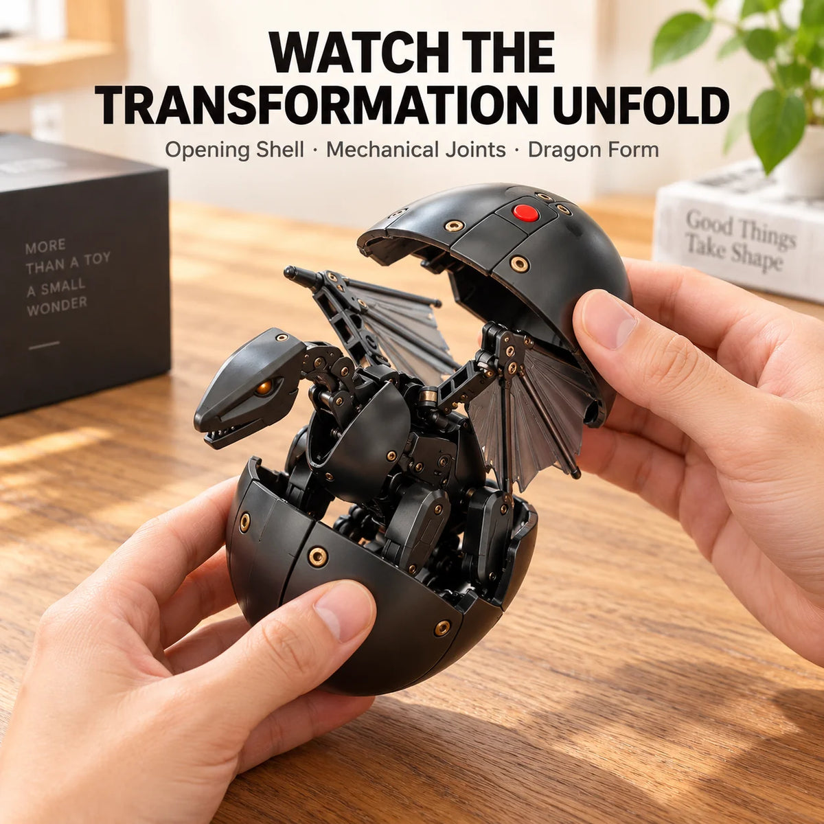 🐉  DragonMorph – Egg to Dragon Transforming Mechanical Toy