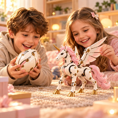 🦄 2-in-1 Transforming Mechanical Unicorn Egg – Winged Fantasy Figure🔥