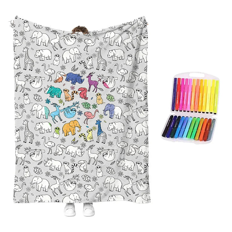 🥳2026 Hot Sale🥳💞50k+ Sold!💖 49% Off!💯 Personalised Colouring Blanket – The Unique Diy Gift They’ll Love