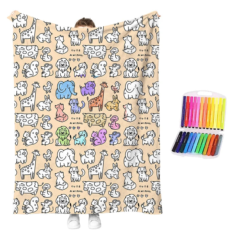 🥳2026 Hot Sale🥳💞50k+ Sold!💖 49% Off!💯 Personalised Colouring Blanket – The Unique Diy Gift They’ll Love