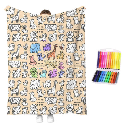🥳2026 Hot Sale🥳💞50k+ Sold!💖 49% Off!💯 Personalised Colouring Blanket – The Unique Diy Gift They’ll Love