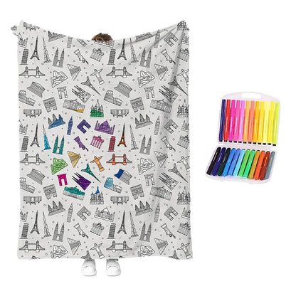 🥳2026 Hot Sale🥳💞50k+ Sold!💖 49% Off!💯 Personalised Colouring Blanket – The Unique Diy Gift They’ll Love