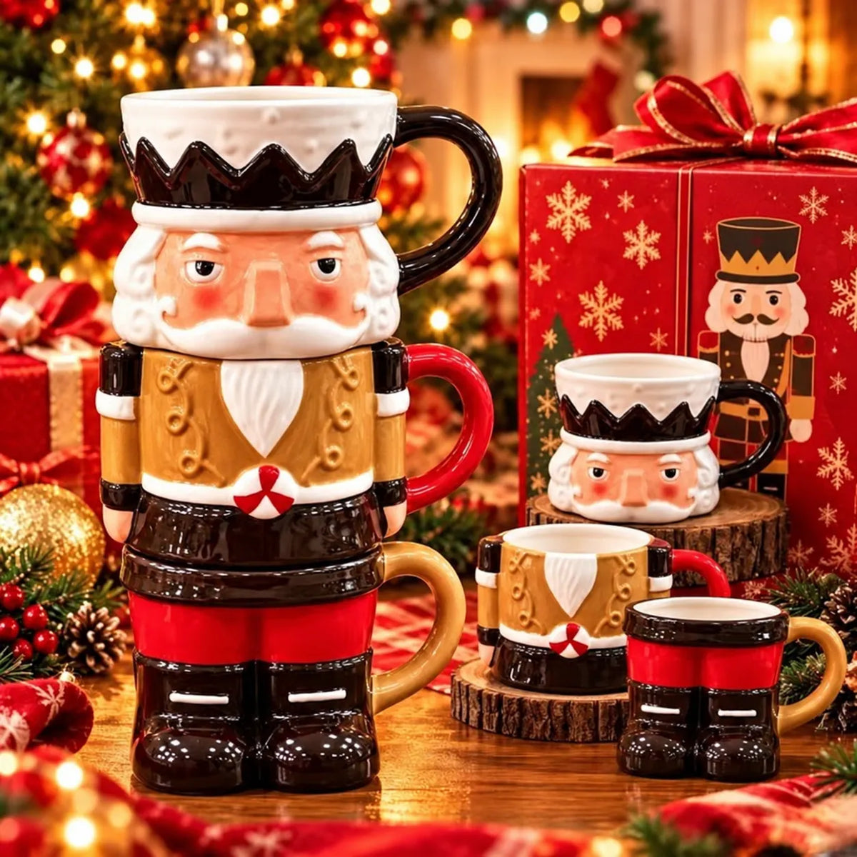☃️🎄 Snowman Stacking Cups — Create A Cozy Winter Moment With Every Sip!