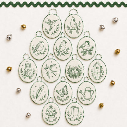 🧵Beginner-Friendly DIY Heirloom Oval Embroidery Ornament Kit Collection | Complete Kit with All Tools & Step-by-Step Guide Included 💕