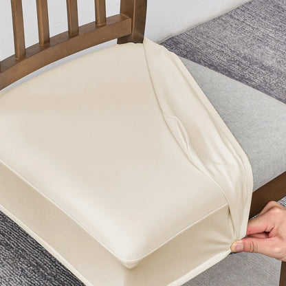 🪑 Waterproof Stretch PU Leather Dining Chair Seat Cover 💧