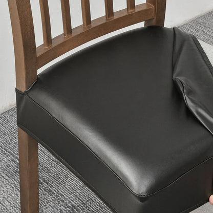 🪑 Waterproof Stretch PU Leather Dining Chair Seat Cover 💧