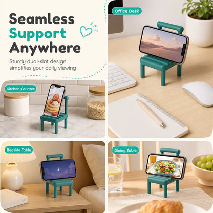 Cute Mini Chair Phone Stand and Desktop Tablet Holder