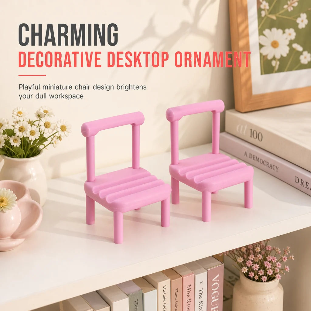 Cute Mini Chair Phone Stand and Desktop Tablet Holder