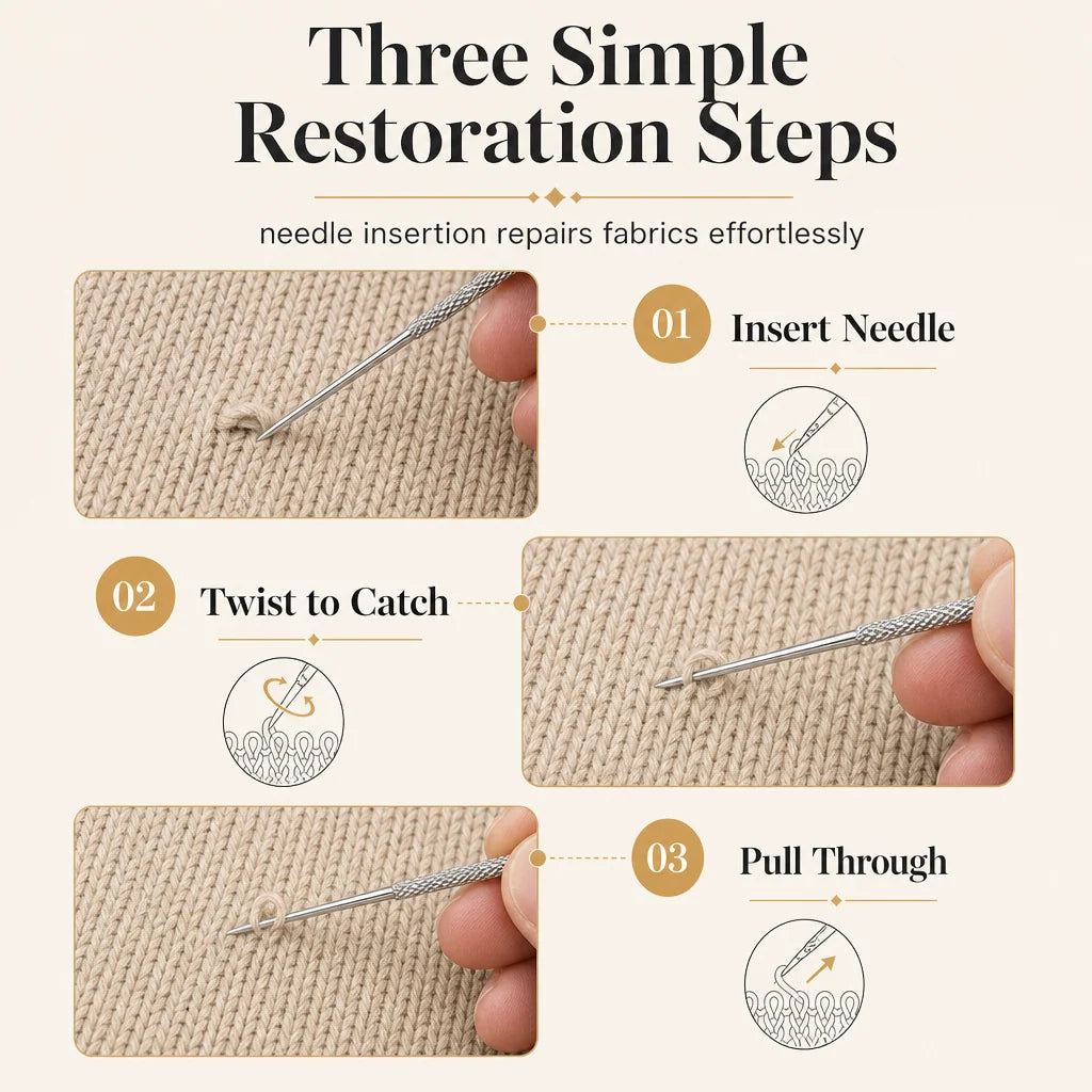 15 PCS Knurled Head Hand Sewing Needles for Hemming and Thread Wrapping