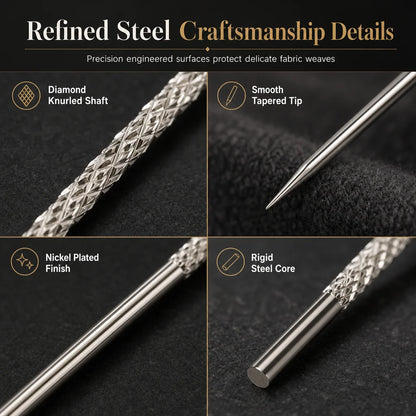 15 PCS Knurled Head Hand Sewing Needles for Hemming and Thread Wrapping