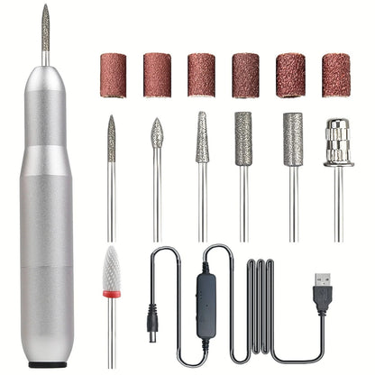 💅Portable USB Electric Nail Drill Pen for Manicure
