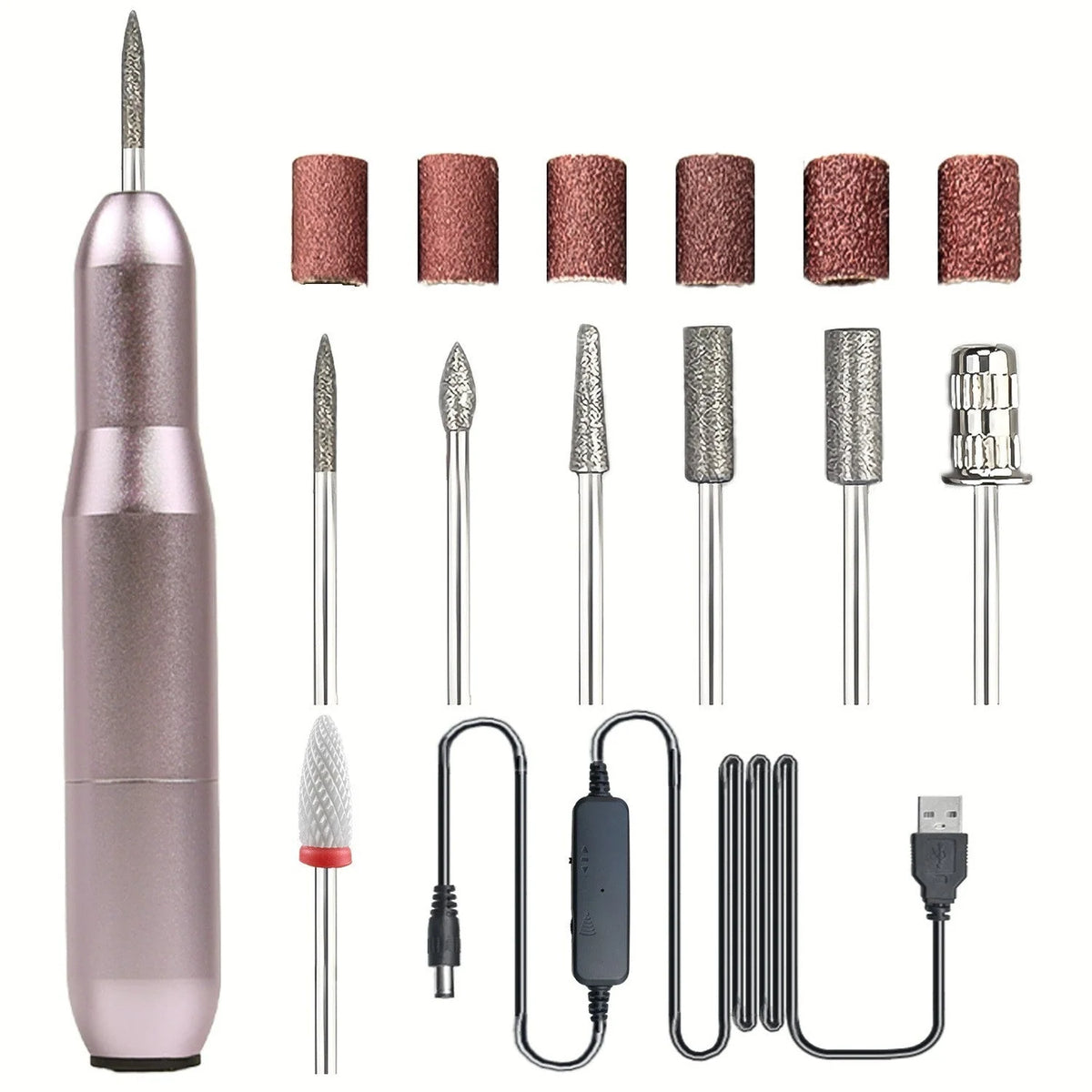 💅Portable USB Electric Nail Drill Pen for Manicure
