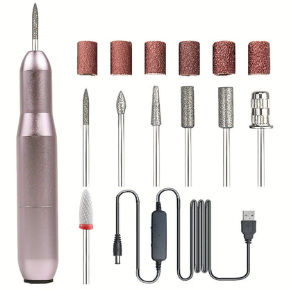 💅Portable USB Electric Nail Drill Pen for Manicure