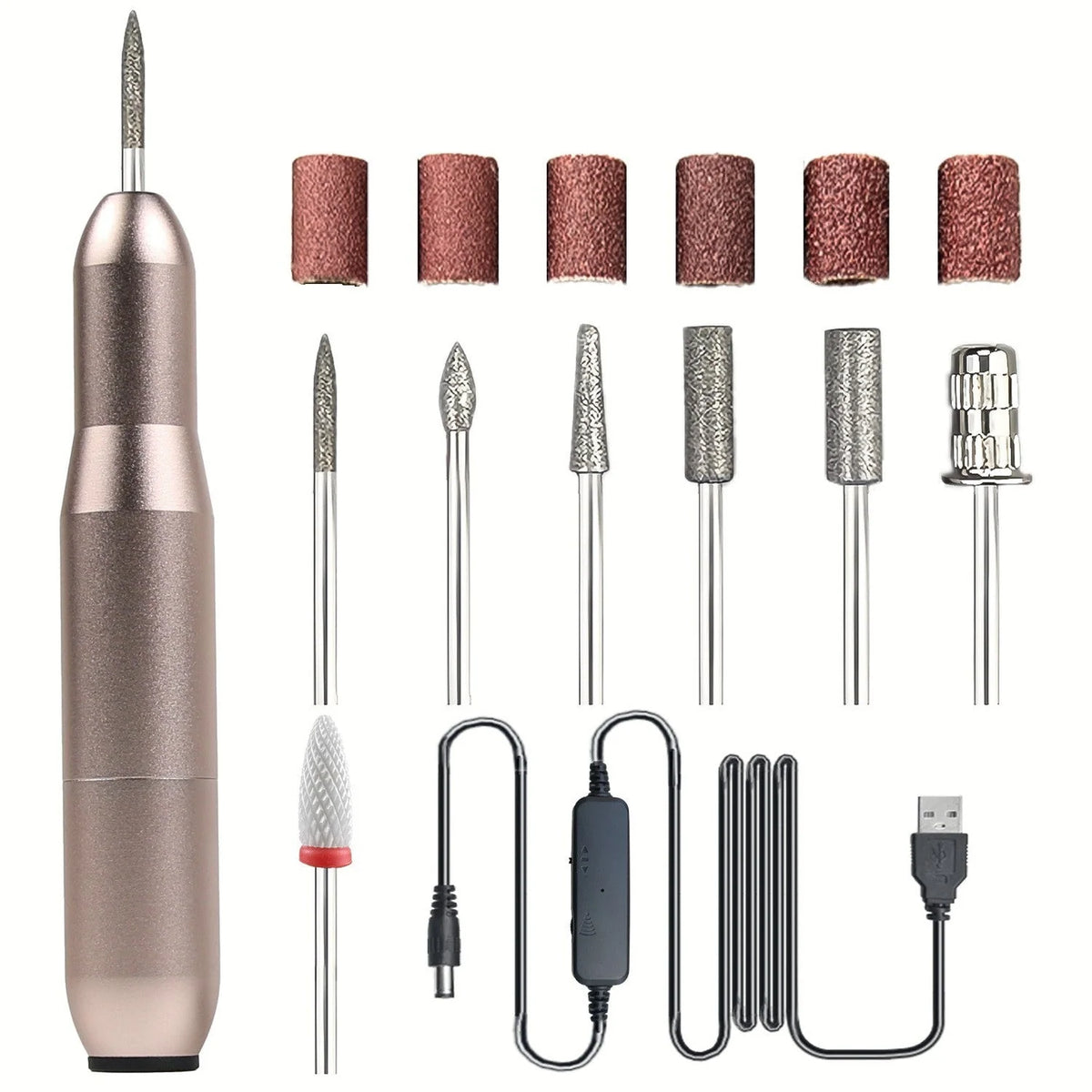 💅Portable USB Electric Nail Drill Pen for Manicure