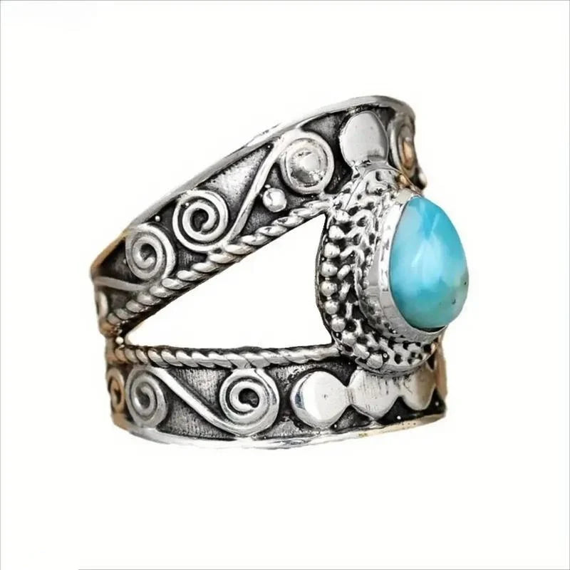 🌸Vintage Carved Teardrop Ring for Women💎