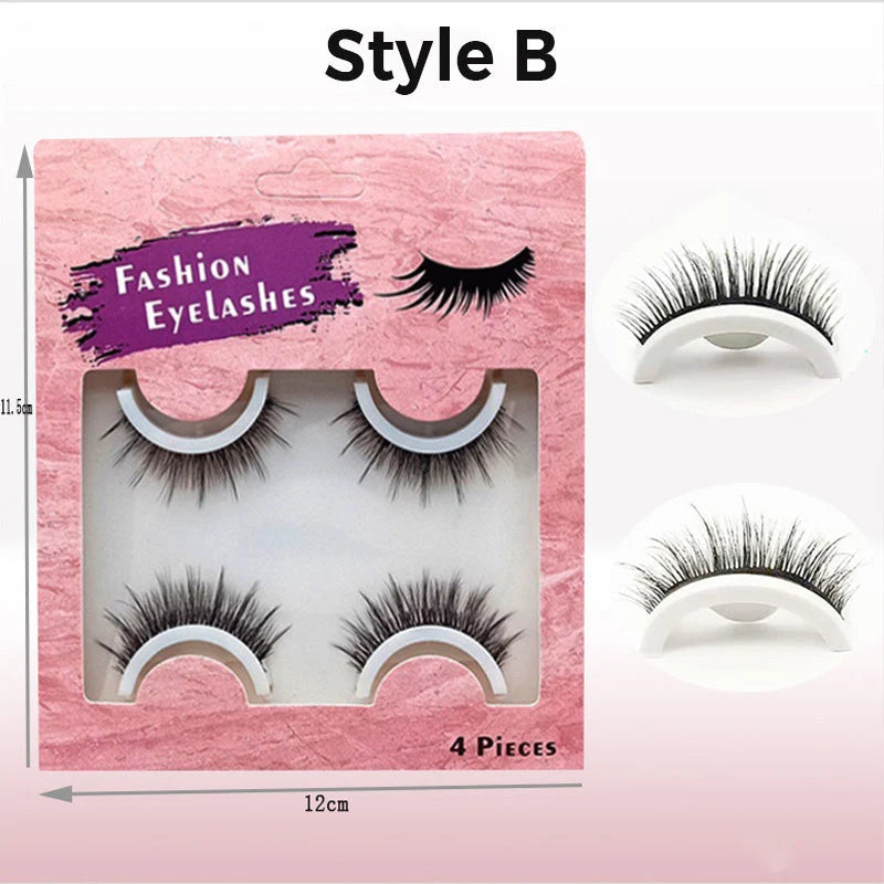 Sticky Eyelashes – Light, Naturally Curled & Eyeliner Effect❤️