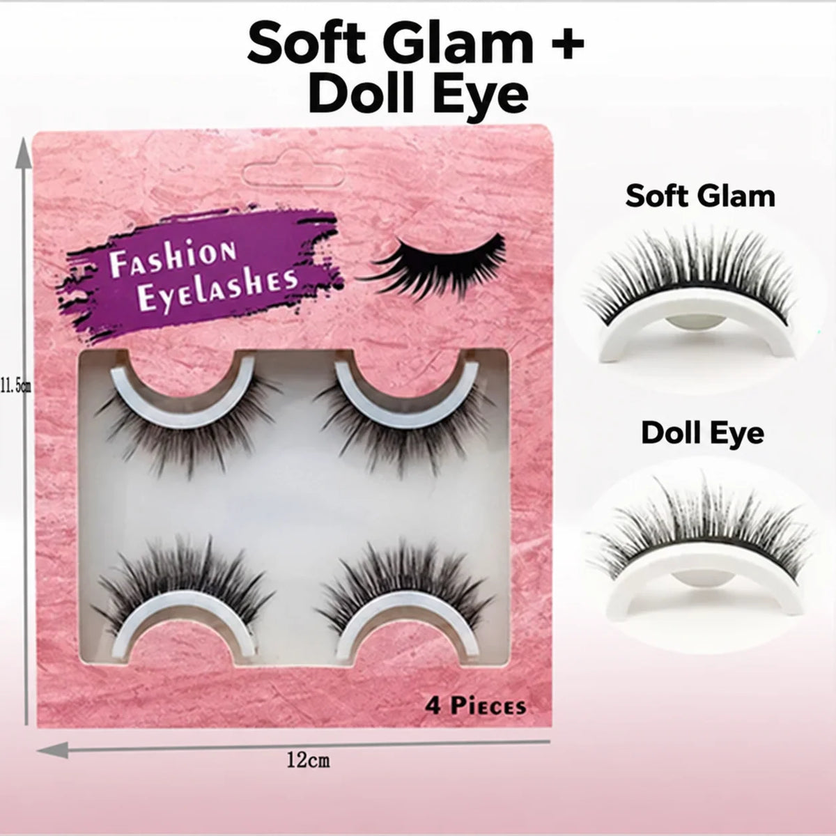 Sticky Eyelashes – Light, Naturally Curled & Eyeliner Effect❤️