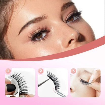 Sticky Eyelashes – Light, Naturally Curled & Eyeliner Effect❤️