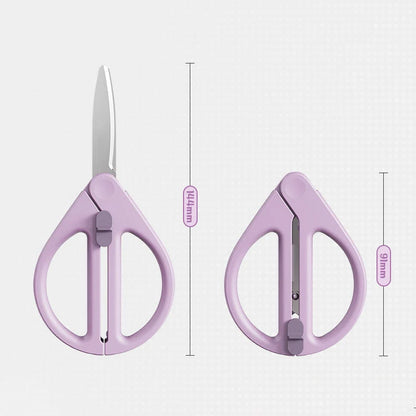 Portable Retractable Safety Scissors For Kids And Adults Multi-purpose Handheld Scissors For Diy Paper Cutting And Package Opening