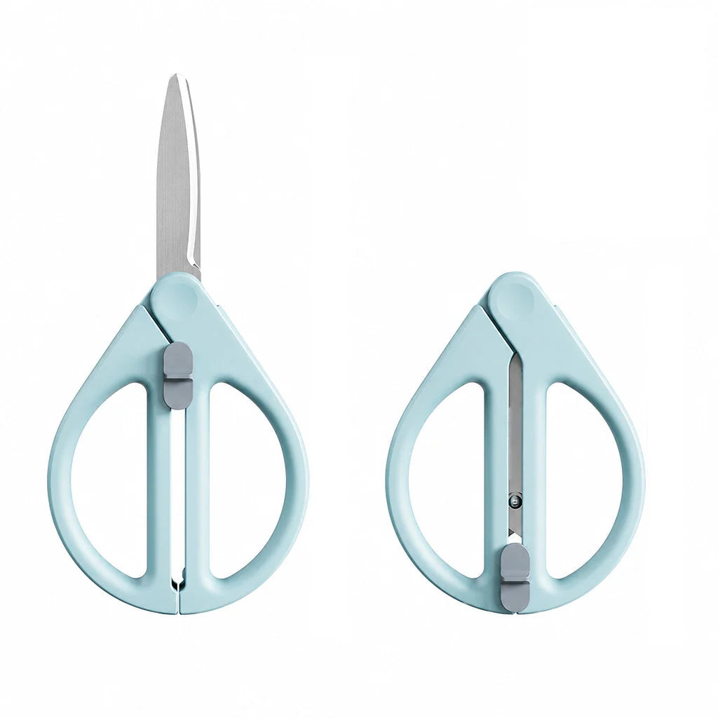 Portable Retractable Safety Scissors For Kids And Adults Multi-purpose Handheld Scissors For Diy Paper Cutting And Package Opening