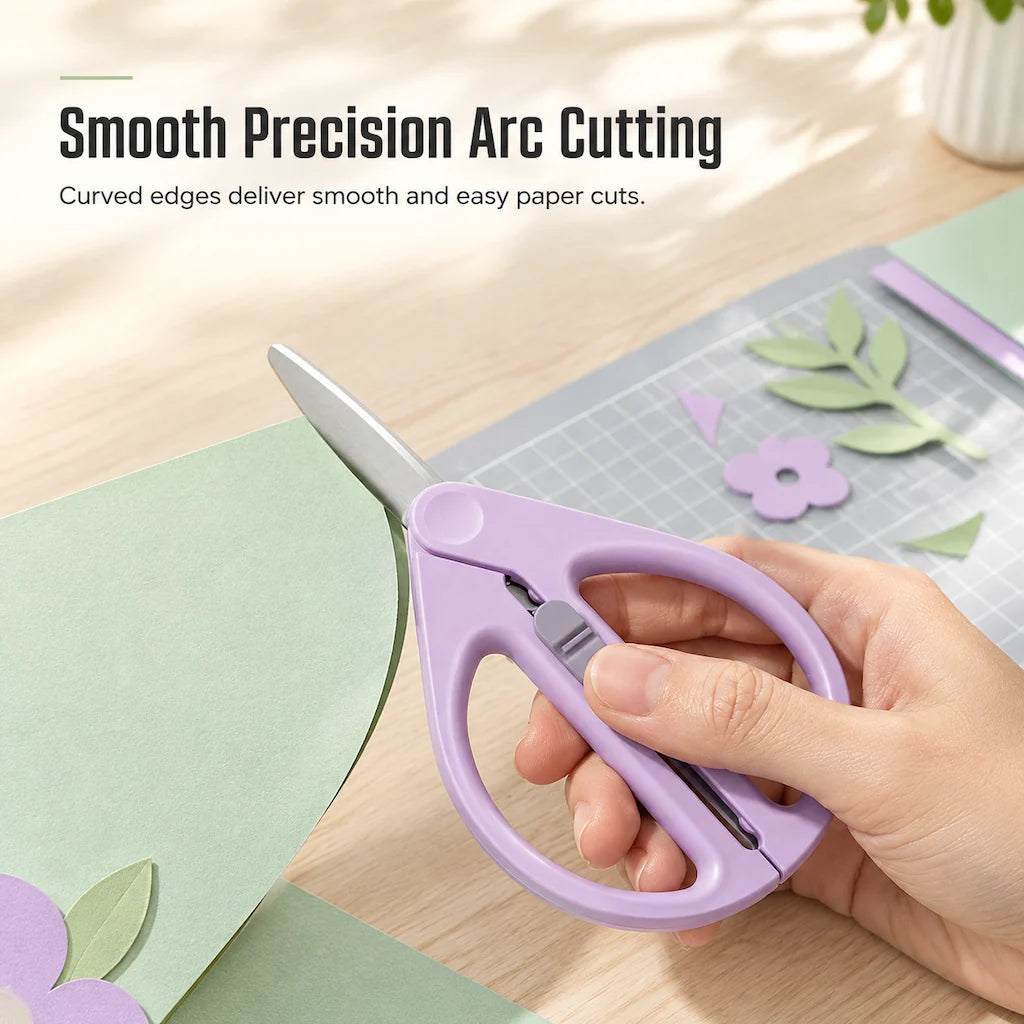 Portable Retractable Safety Scissors For Kids And Adults Multi-purpose Handheld Scissors For Diy Paper Cutting And Package Opening