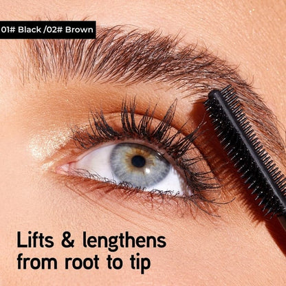 All-Day Beautiful Lashes, Smudge-Proof! Waterproof Fiber Mascara for Natural Volume. 💖💃