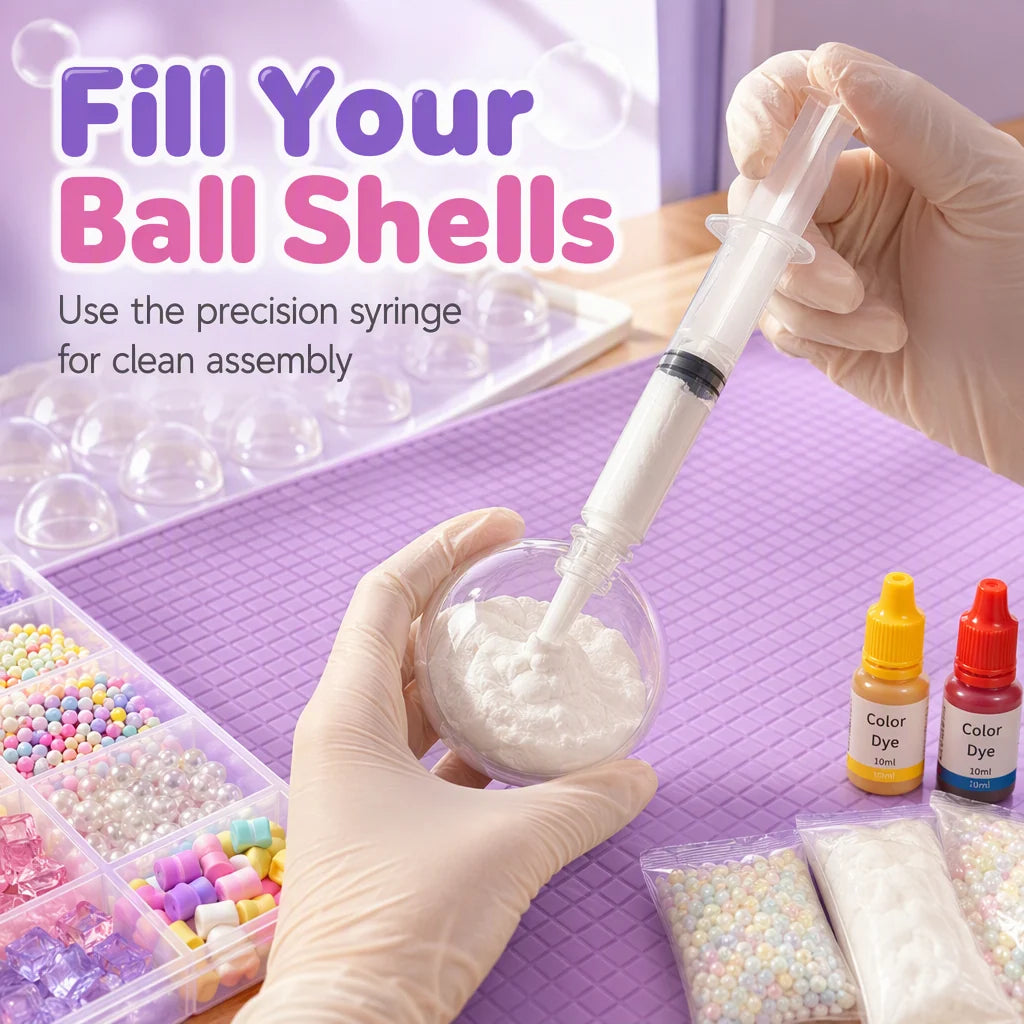 🧸 DIY Clay Squeeze Ball Kit — Handmade Stress Relief Fun for Kids ✨