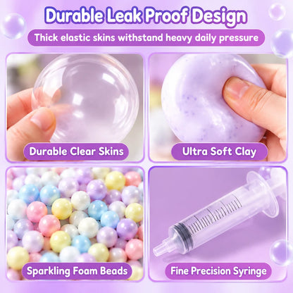 🧸 DIY Clay Squeeze Ball Kit — Handmade Stress Relief Fun for Kids ✨