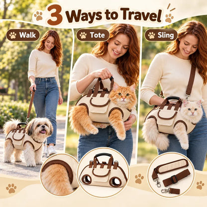 🐾✨Hands-Free Pet Sling & Harness Carrier