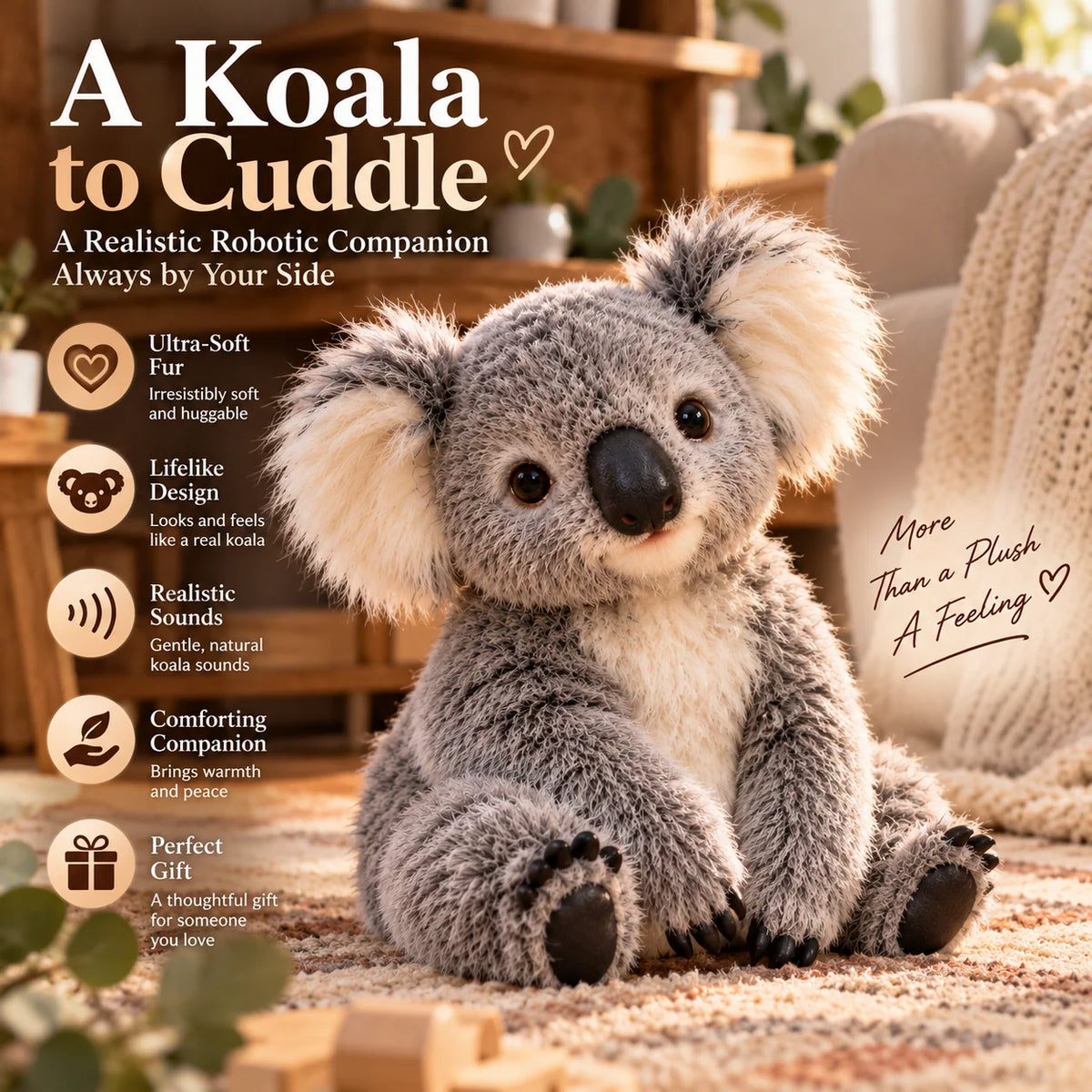 🐨❤️ KoalaPal™ – Huggable Koala Companion | A Little Friend to Hold Close