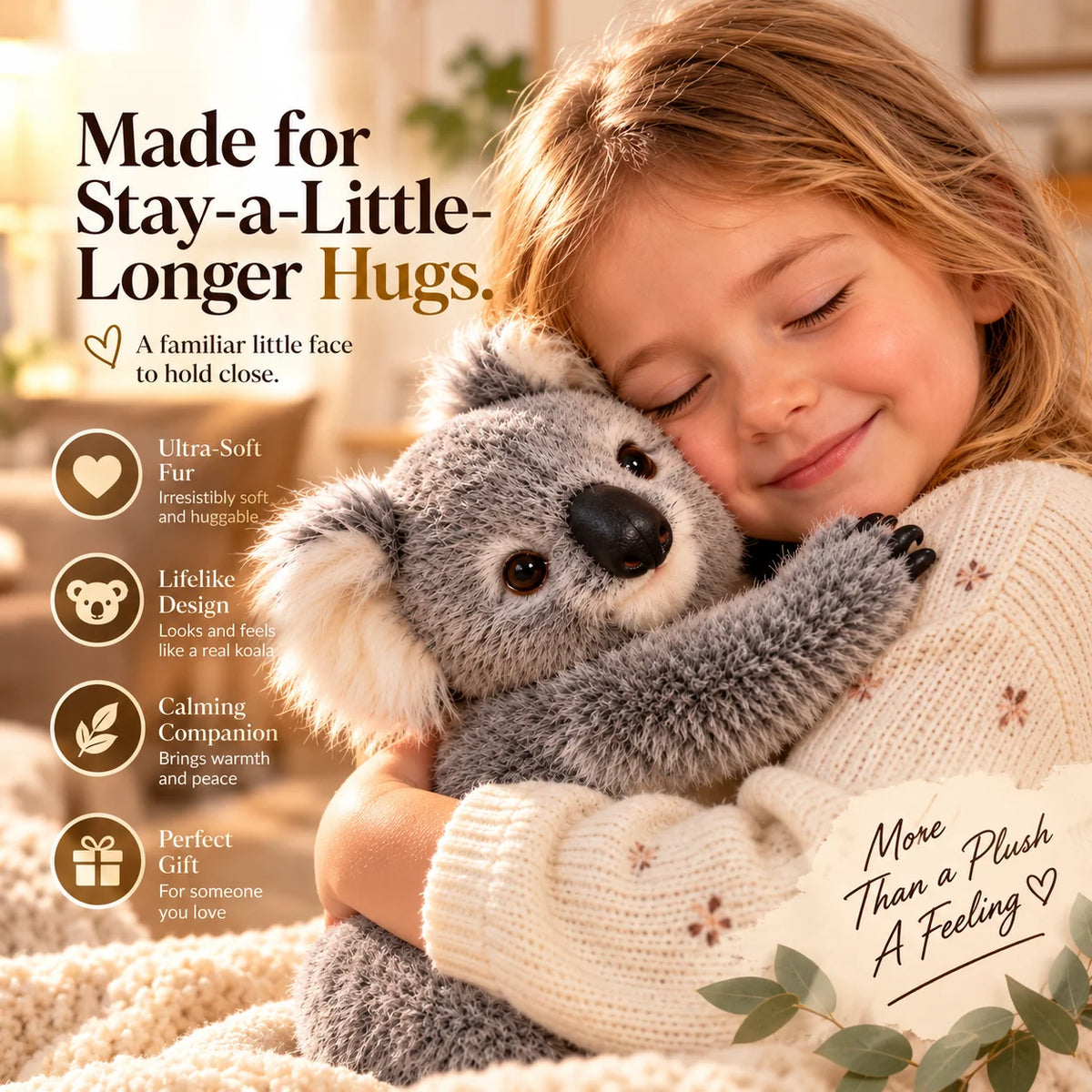 🐨❤️ KoalaPal™ – Huggable Koala Companion | A Little Friend to Hold Close