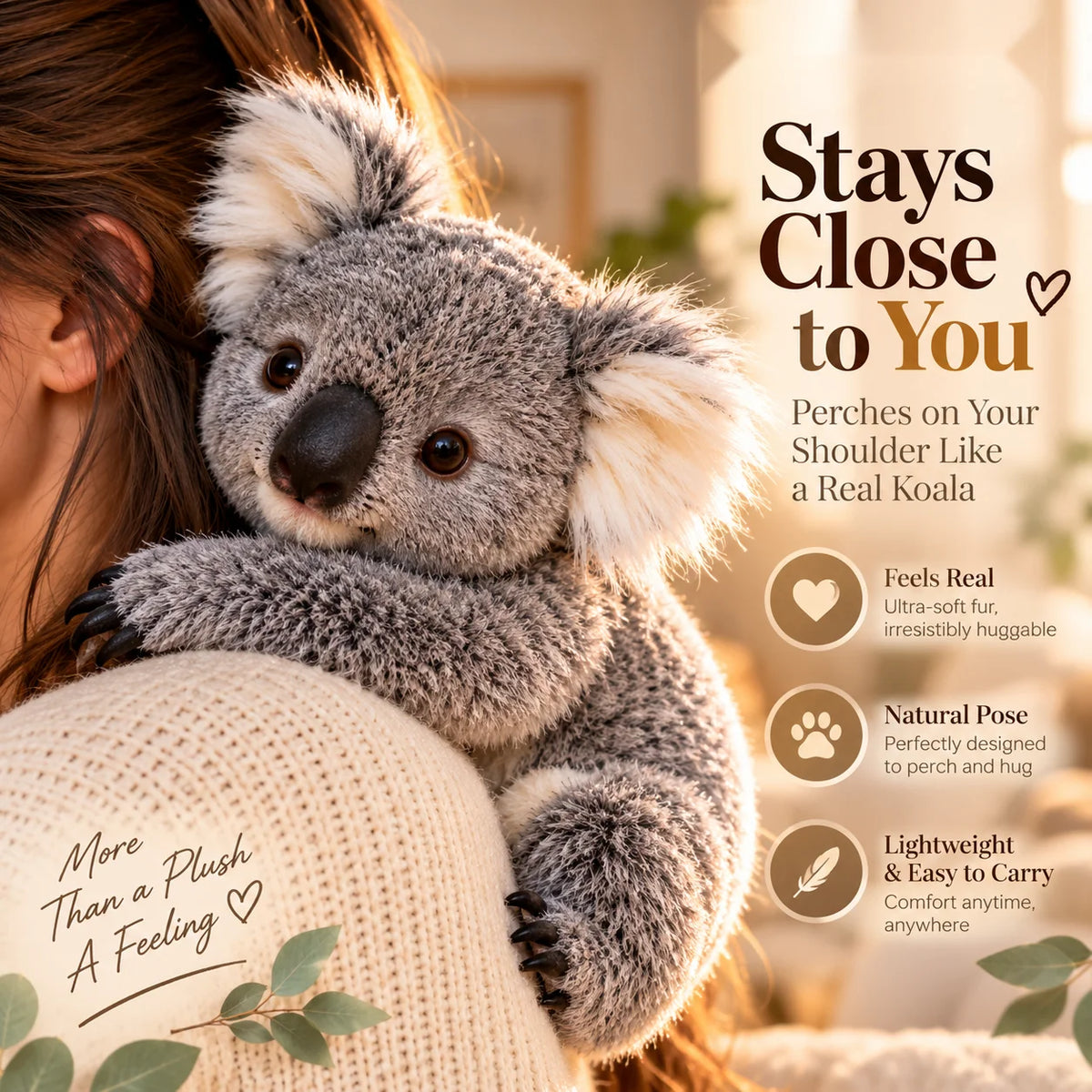 🐨❤️ KoalaPal™ – Huggable Koala Companion | A Little Friend to Hold Close