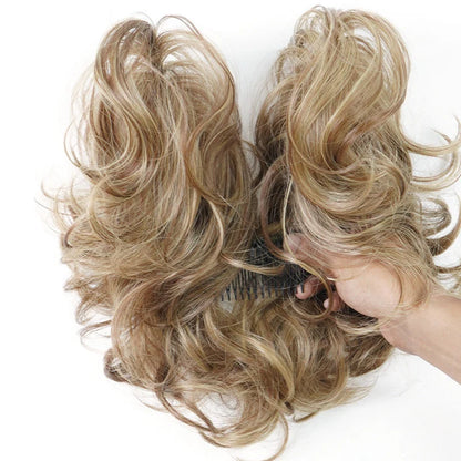 👱‍♀️ ✨ Messy Side Comb Hair Bun – Instant Voluminous Updo Clip-in – 10-second Effortless Styling, Slip-proof All-day Hold, Premium Heat-friendly Fiber Up To 160°c & Lightweight Only 90g – 3 Placement Styles 🎀