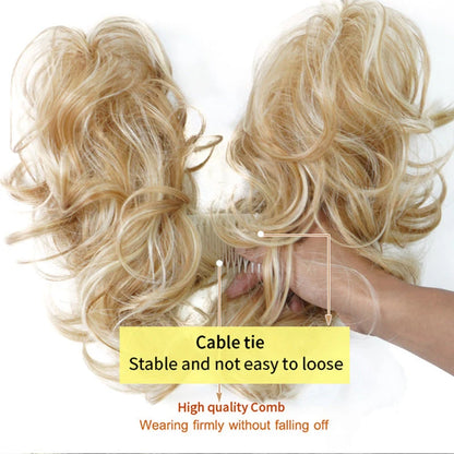 👱‍♀️ ✨ Messy Side Comb Hair Bun – Instant Voluminous Updo Clip-in – 10-second Effortless Styling, Slip-proof All-day Hold, Premium Heat-friendly Fiber Up To 160°c & Lightweight Only 90g – 3 Placement Styles 🎀