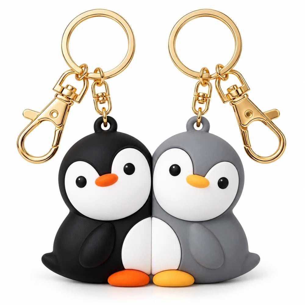 PenguinPals Magnetic Keychain Set