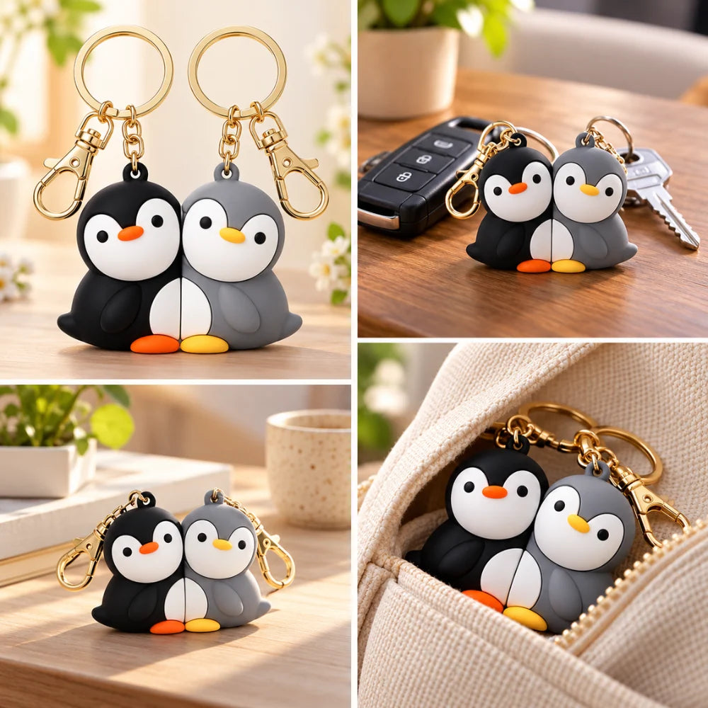 PenguinPals Magnetic Keychain Set