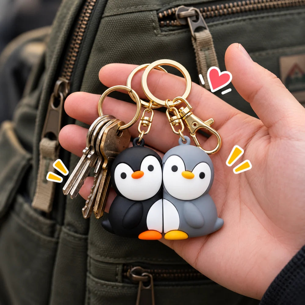 PenguinPals Magnetic Keychain Set