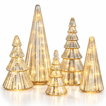 CrystalGlow LED Christmas Trees