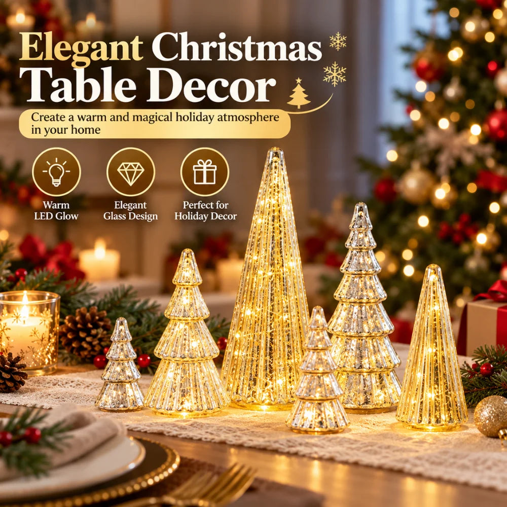 CrystalGlow LED Christmas Trees