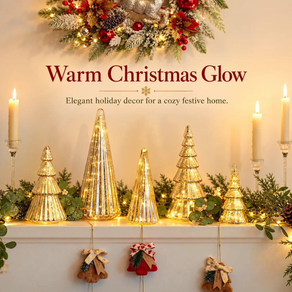 CrystalGlow LED Christmas Trees