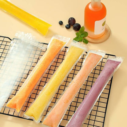 💥100 PCS💥Food-Grade Disposable Ice Popsicle Bags