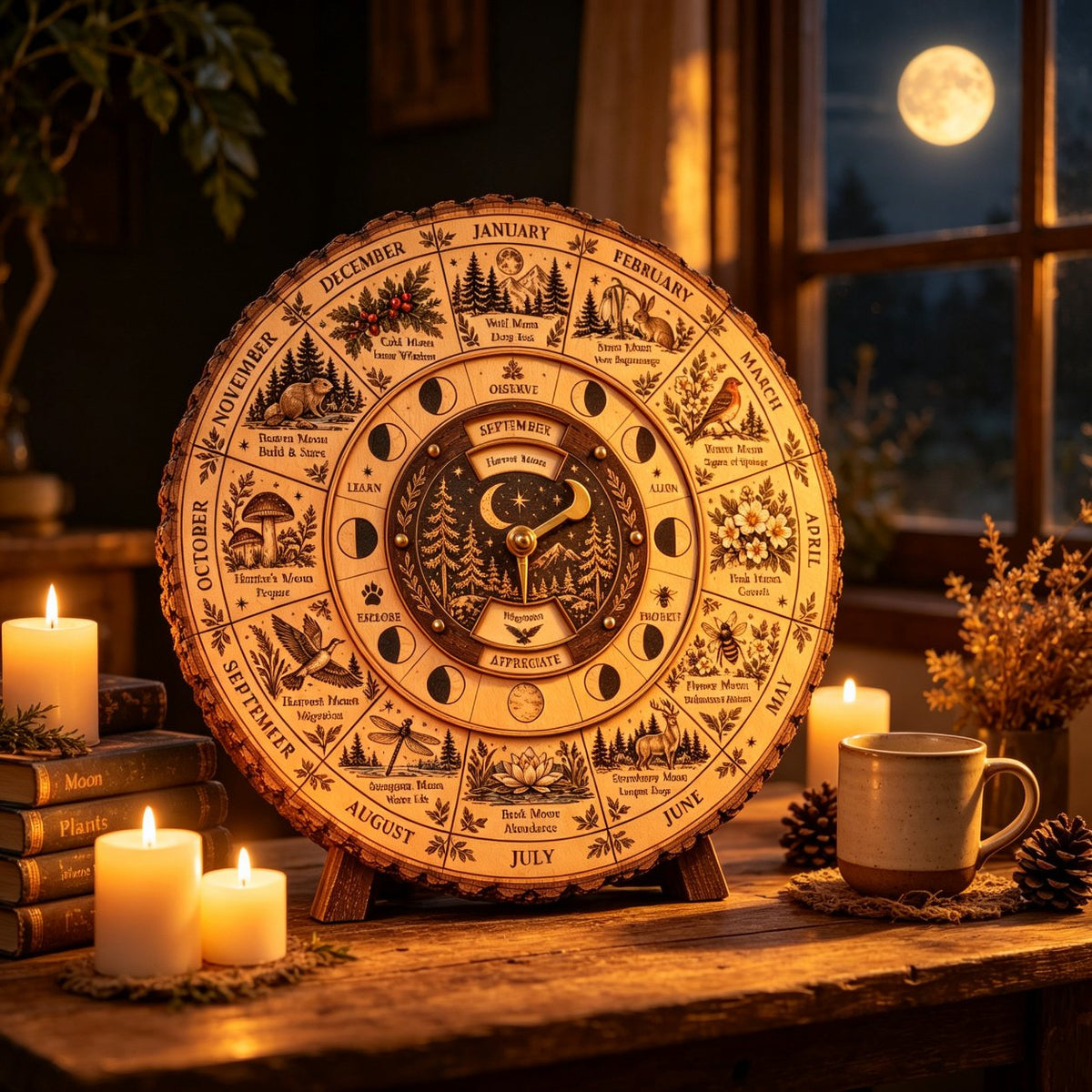 🌙🌲Moon & Nature Observation Wheel🌕