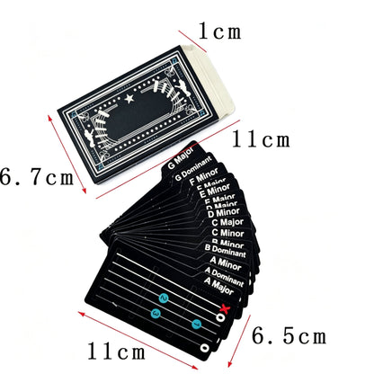 Guitar Chord Cards for Beginners (15 cards)