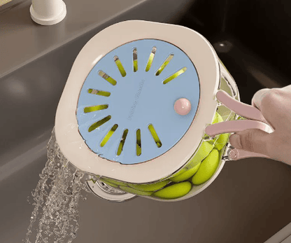 🍇Collapsible Colander Basket With Lid, Expandable Fruit Strainer