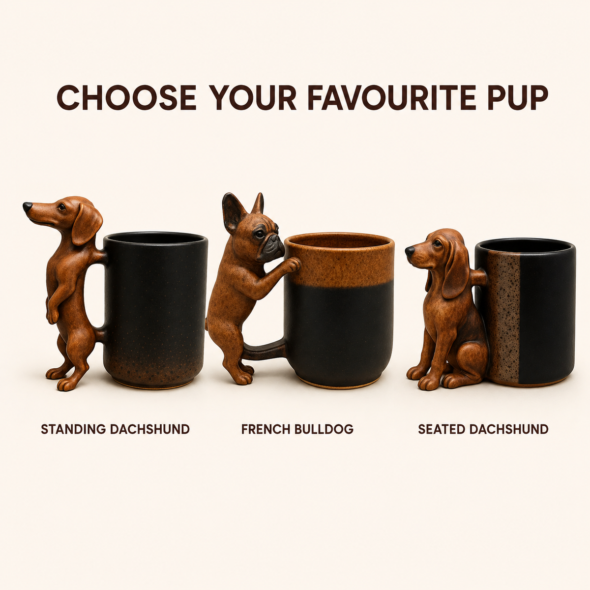 🐕Handmade Dachshund Mug