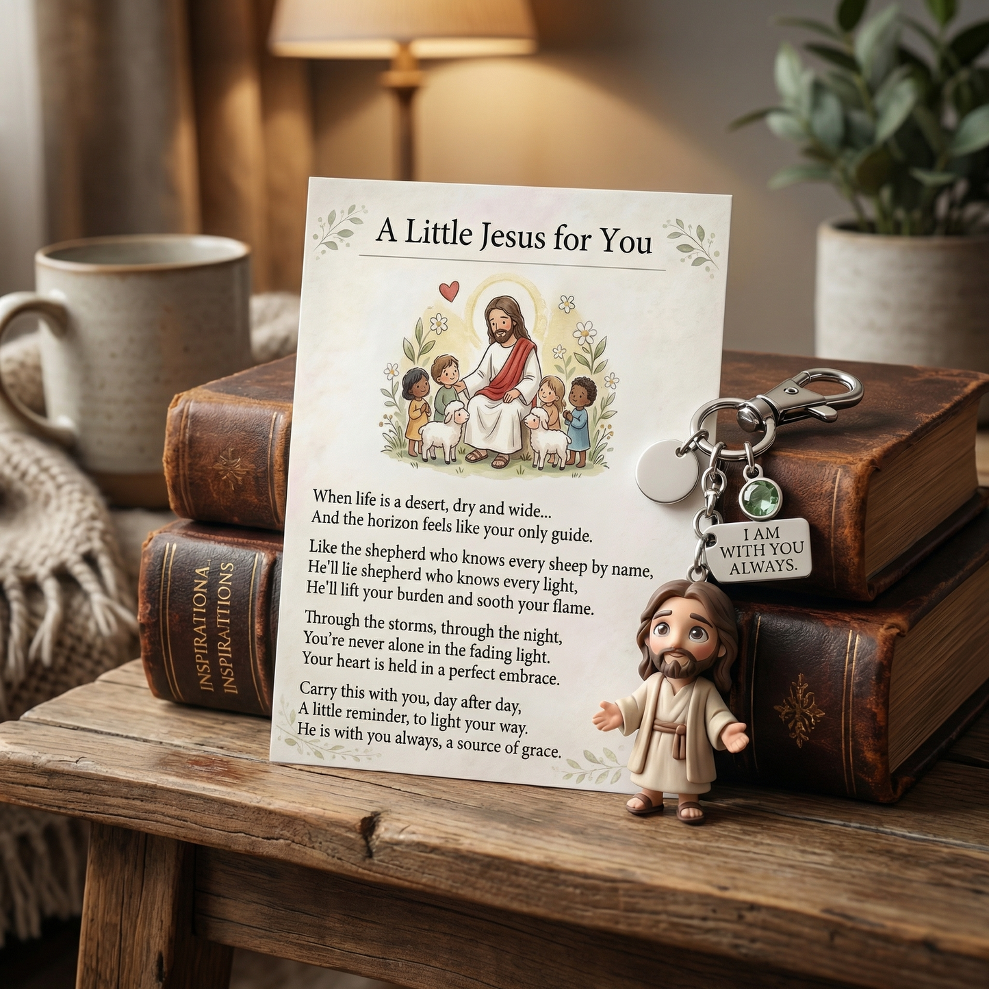 "A Little Jesus for You" - Comforting Pocket Reminder Keychain🌟🙏