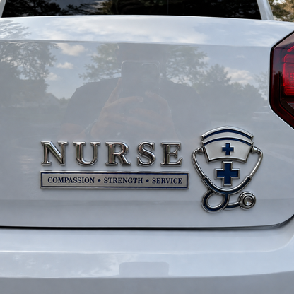 💉Nurse Compassion Strength Service Car Emblem Metal Badge