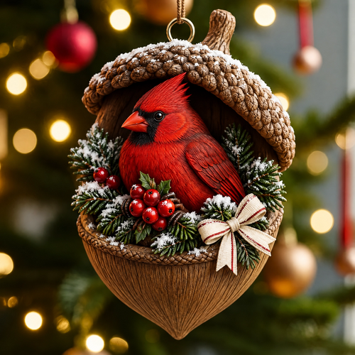 🐿️ Woodland Nut Hideaway Ornament – A Tiny Woodland Story for Your Christmas Tree 🎄✨